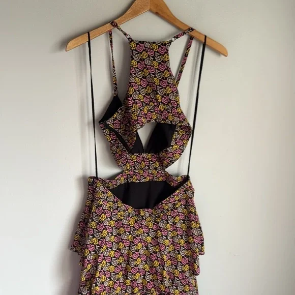 A.L.C. Titus silk maxi Dress in Pink Multi 8 - Picture 7 of 12